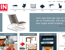 Tablet Screenshot of in-design.dk